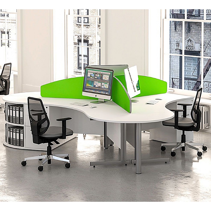 Cogent / Forme Semi Circular Extension Desk from our Office Desks range.