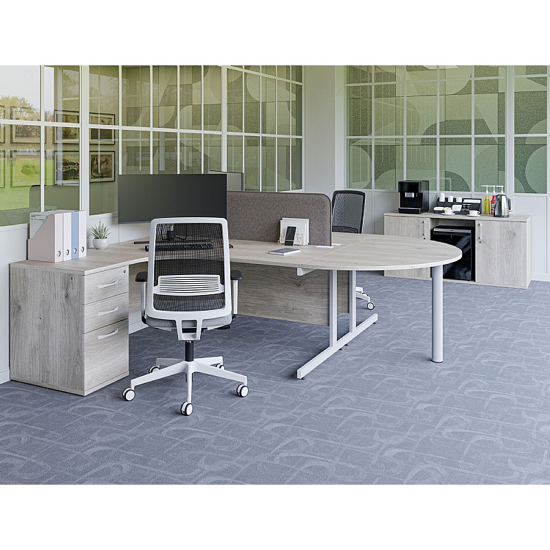 Cogent / Forme Semi Circular Extension Desk from our Office Desks range.