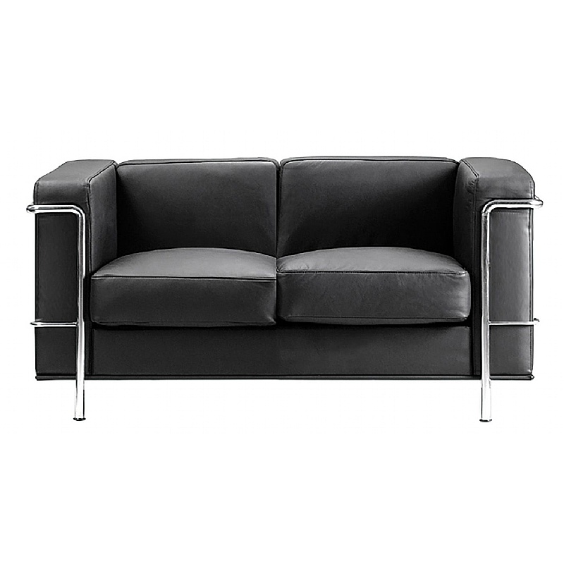 Belmont Leather Faced Reception Sofas