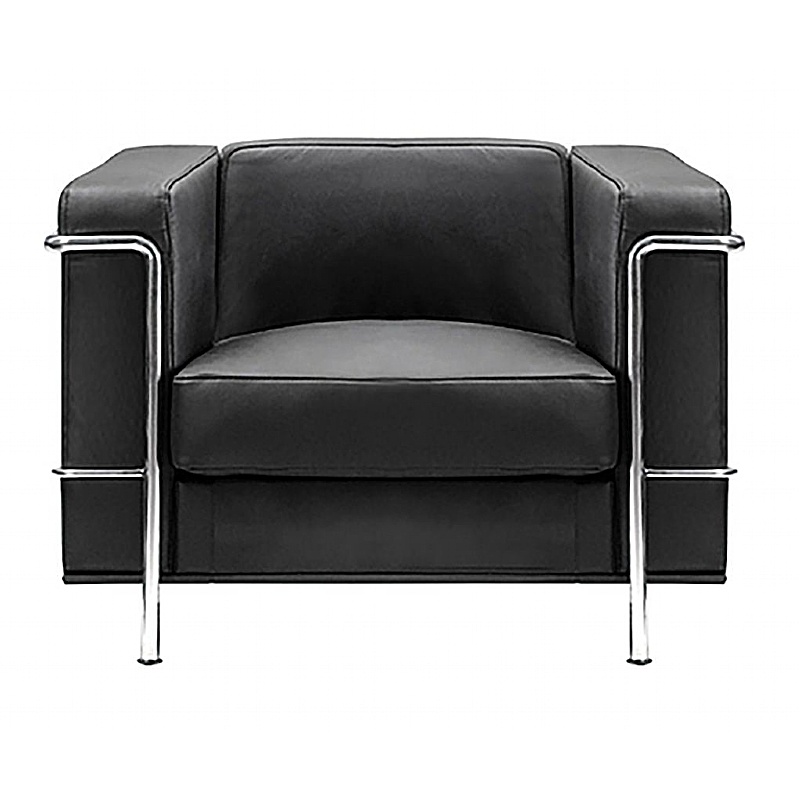 Belmont Leather Faced Reception Armchair