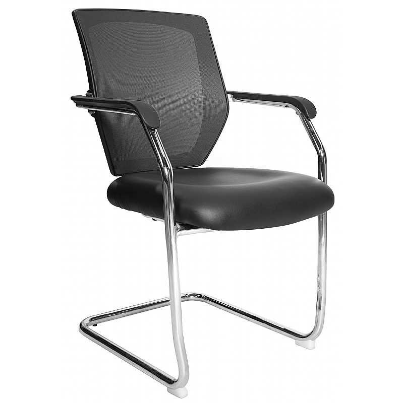 Nexus Medium Back Vinyl Mesh Visitor Chair