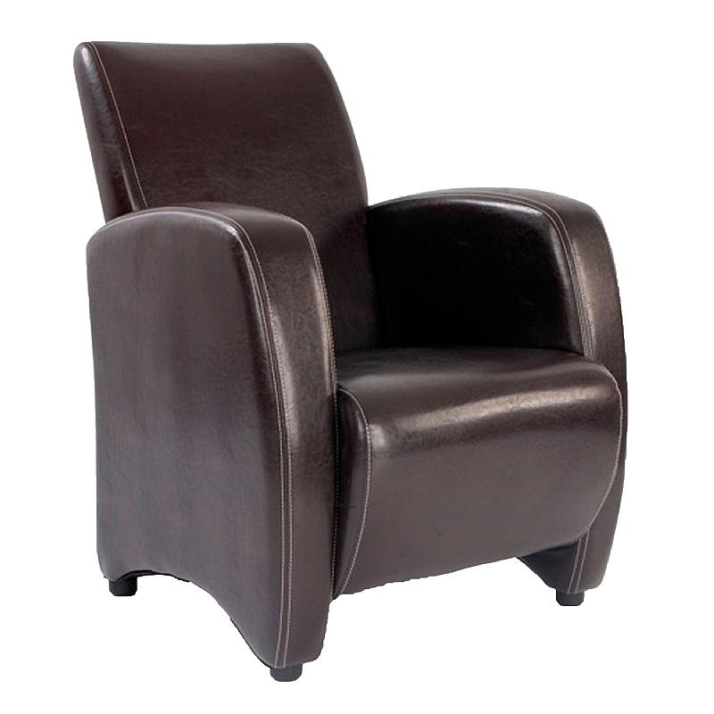 Metro Lounge Bonded Leather Armchair