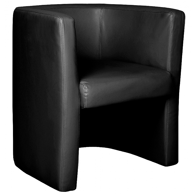 Milano Bonded Leather Tub Chairs - Breakout & Canteen
