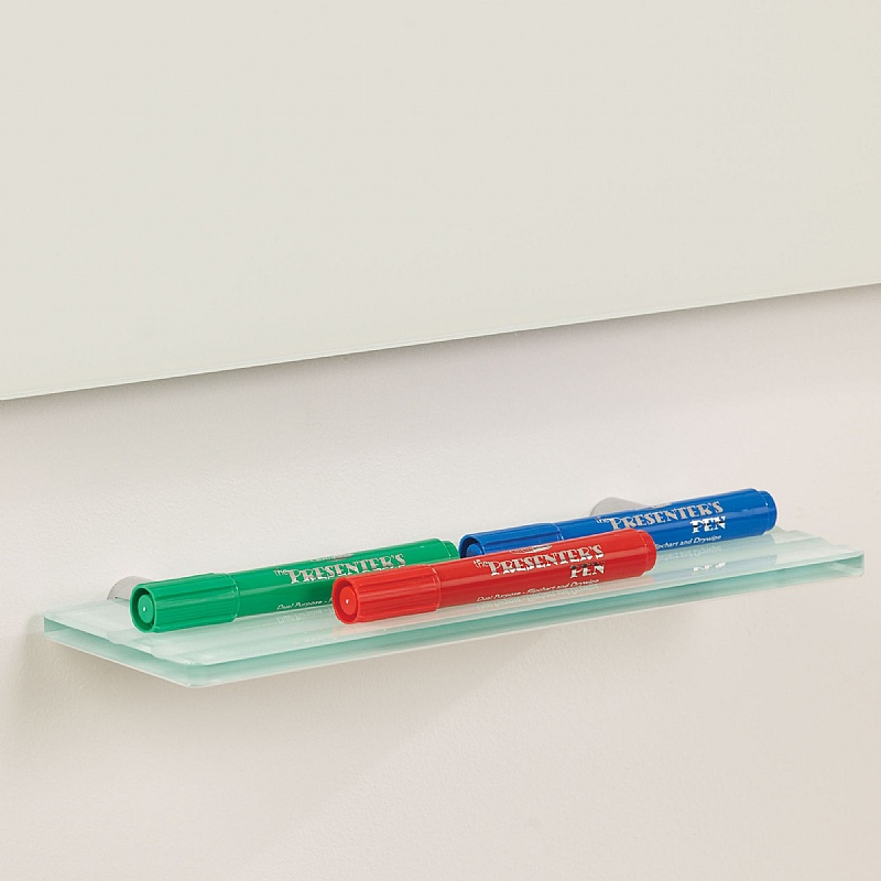 WriteOn Magnetic Glass Whiteboards Pen Tray