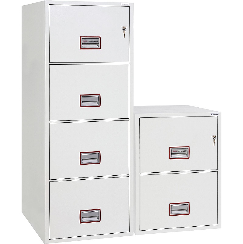 Phoenix World Class Fire Safe Filing Cabinets with Key Lock