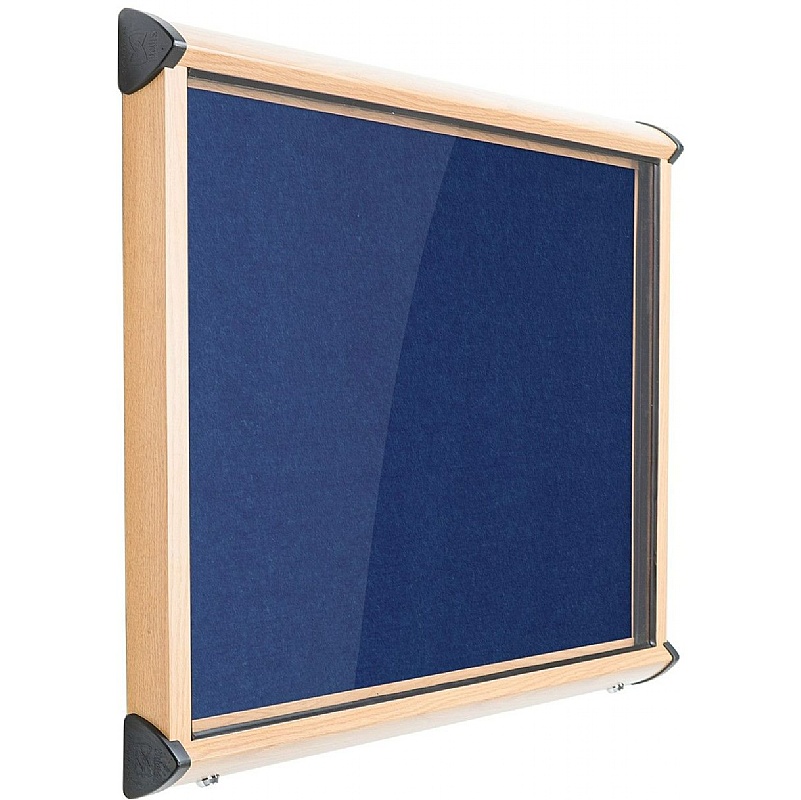 Shield Wood Effect Outdoor Wall Mounted Noticeboards