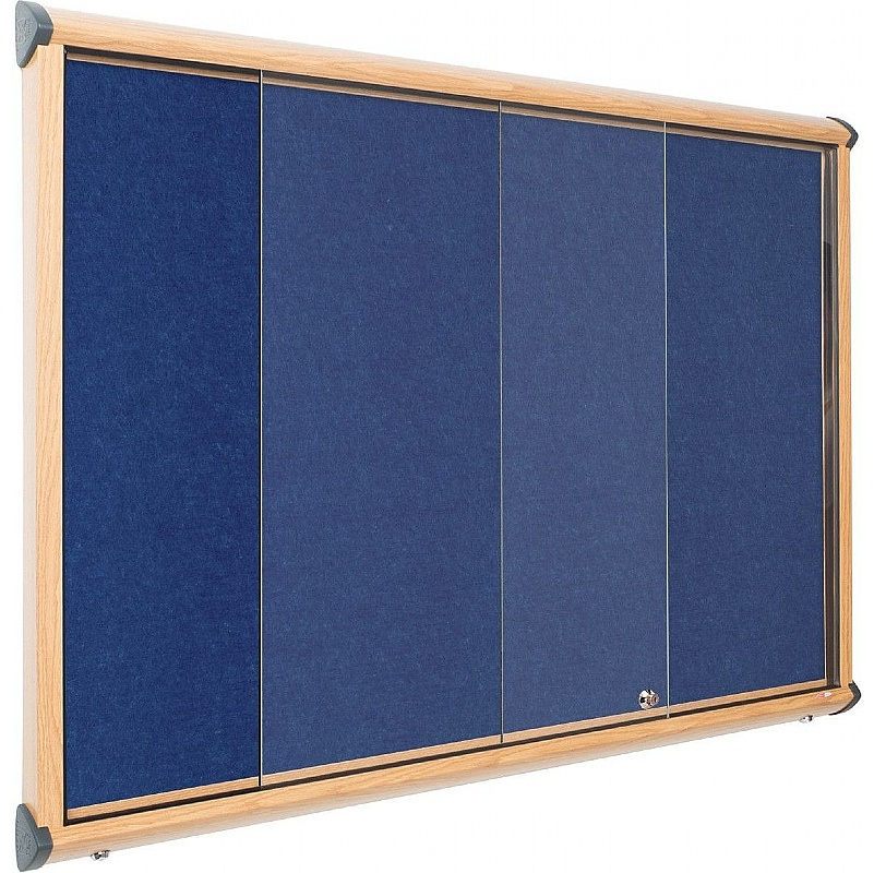 Resist-a-Flame Wood Effect Sliding Door Noticeboards