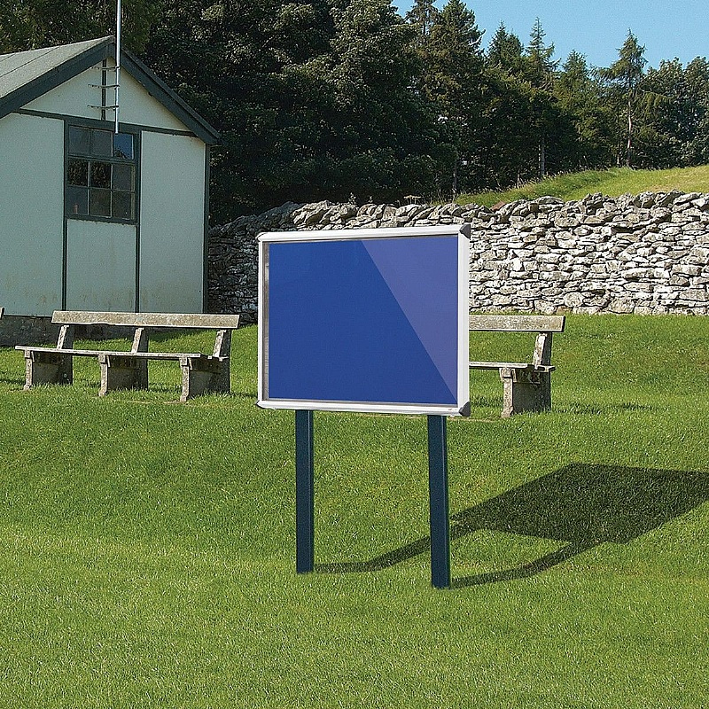 Shield Outdoor Freestanding Noticeboards with Sunken Posts