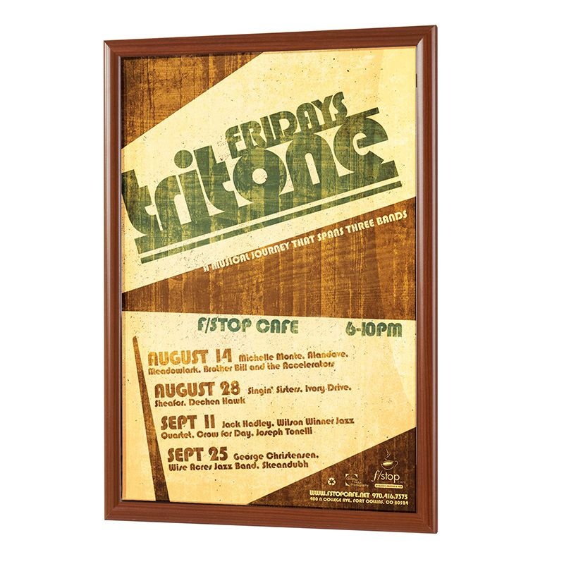 BusyGrip Wood Effect Snap Poster Frames