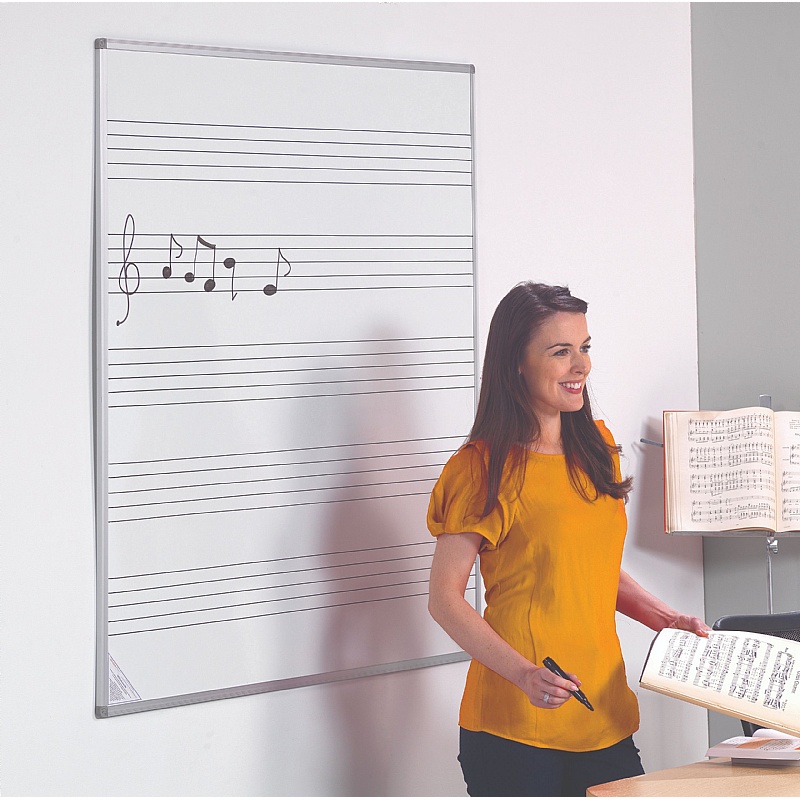Tabula Music Stave Non-Magnetic Drywipe Boards
