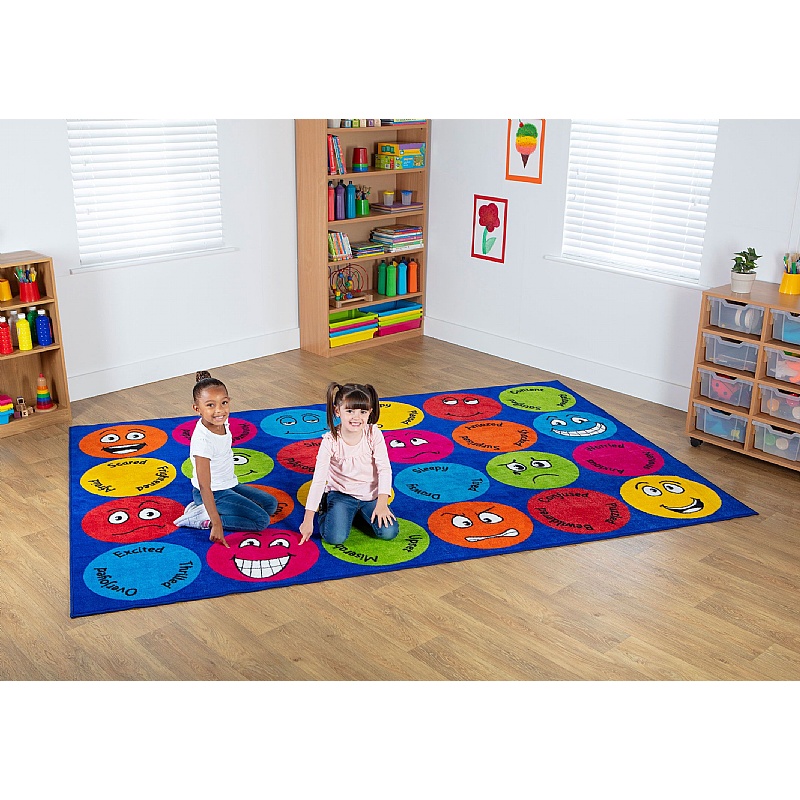 Emotions Interactive Rectangular Carpet from our School Carpets, Mats ...