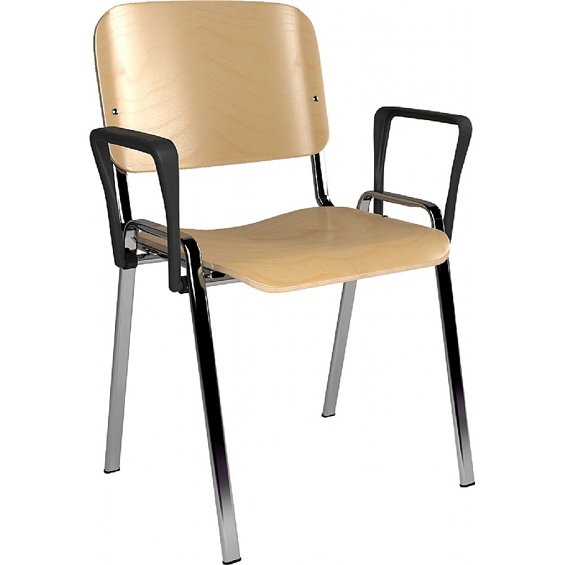 Taurus Wooden Bistro Chair with Arms - Pack of 4