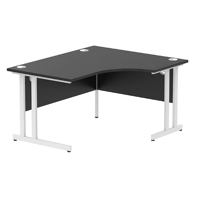 Eclipse Black Ergonomic Radial Office Desks