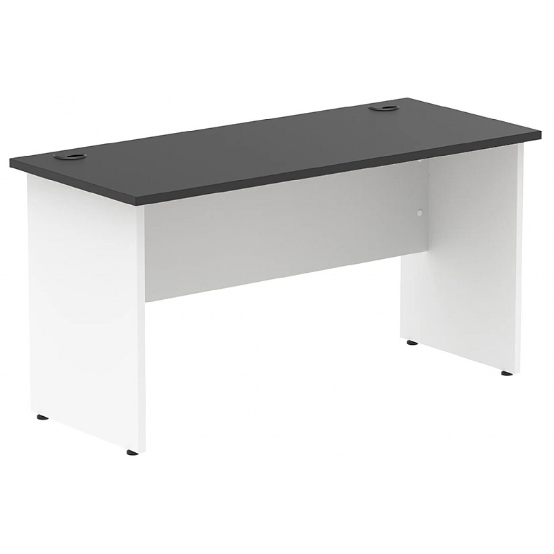 Tuxedo Black Shallow Panel End Rectangular Office Desks