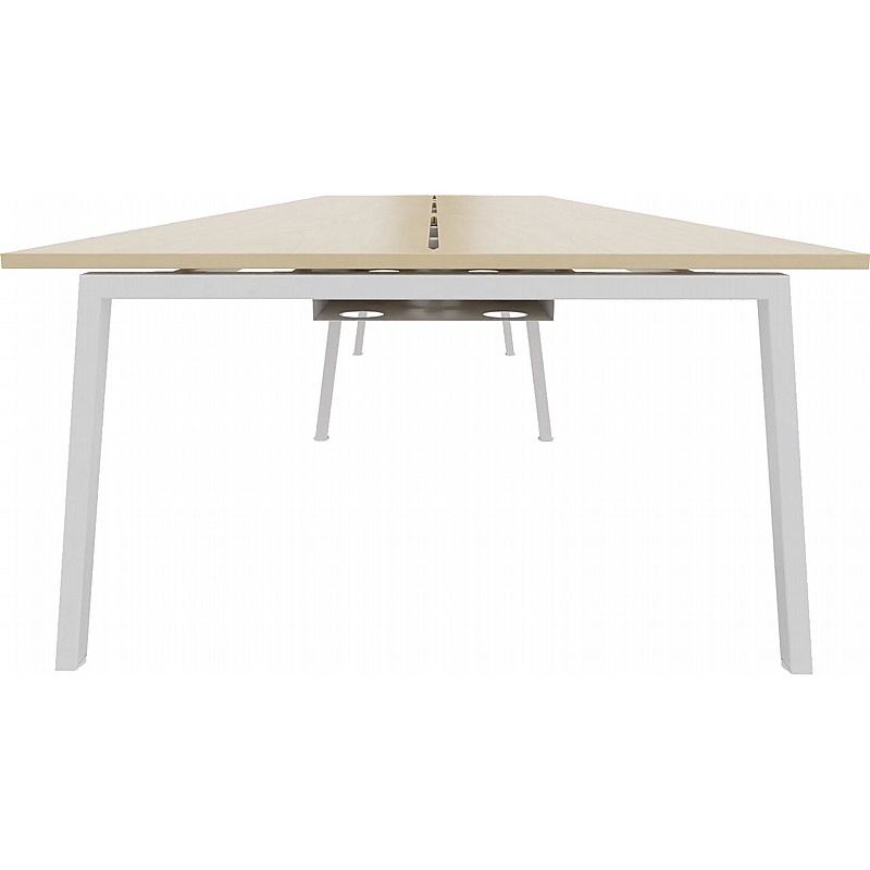 Linnea 6 Person AFrame Rectangular Back to Back Sliding Top Bench