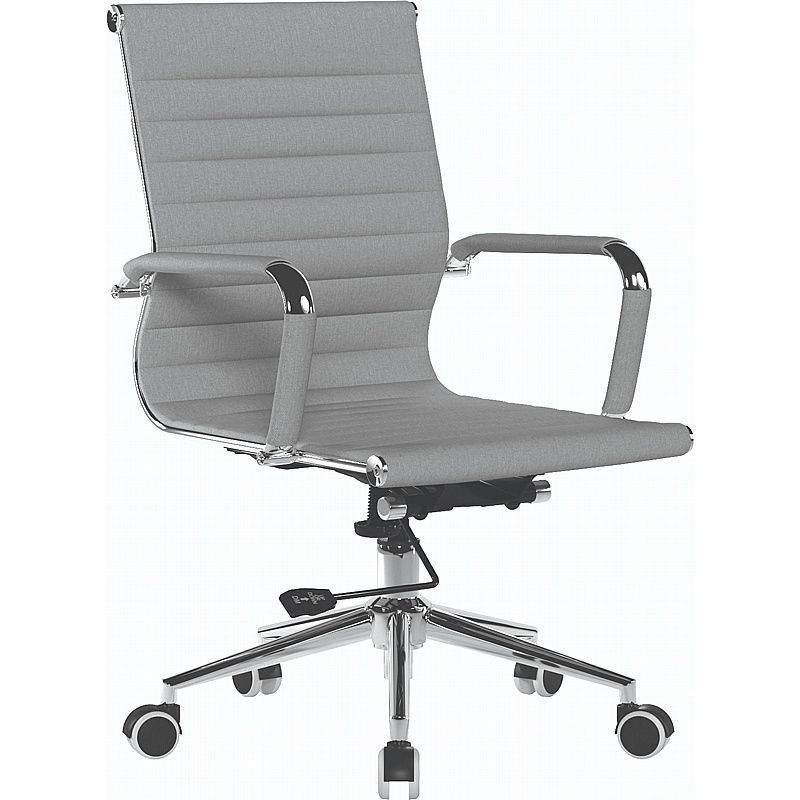 Aura Contemporary Medium Back Fabric Executive Office Chairs - Office Chairs