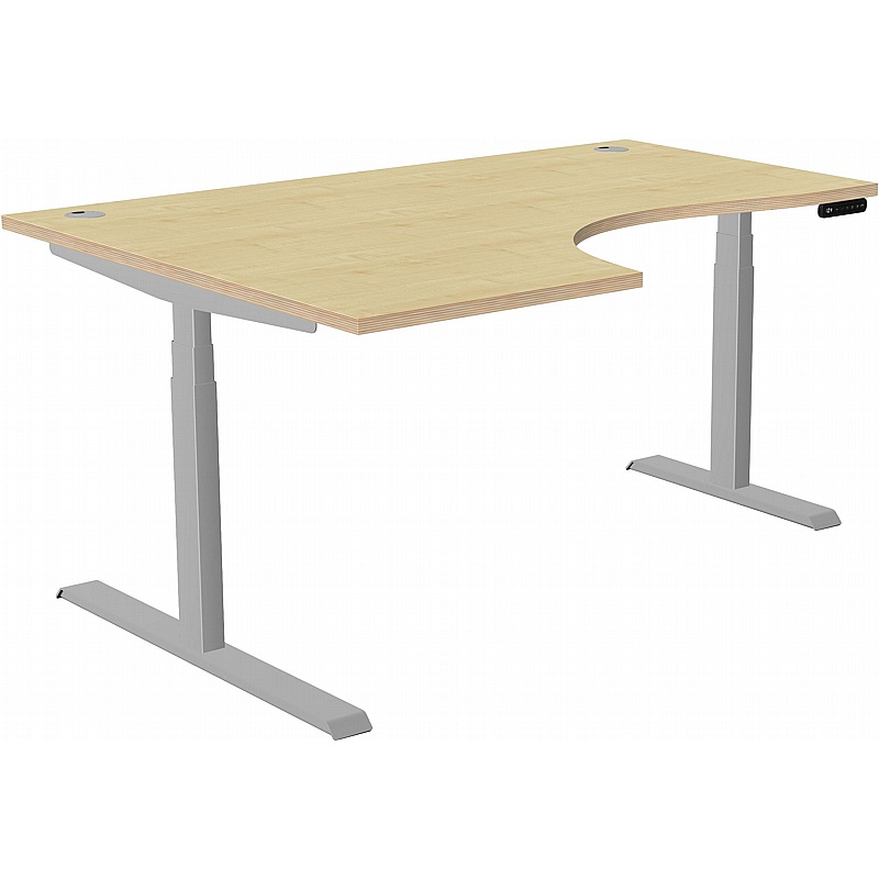 SmartLine Pro Ergonomic Radial Sit Stand Office Desks from our Sit ...