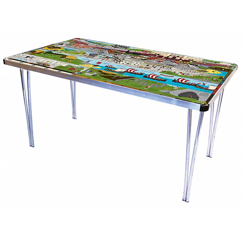 Gopak Activity History Folding Table - School Furniture