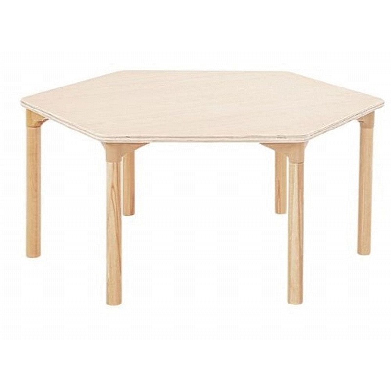 Zona Beechwood Hexagonal Nursery and Pre School Tables - School Furniture