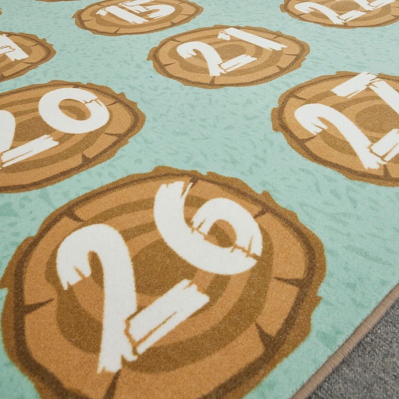 Large Numbers Log Placement Carpet from our School Carpets, Mats & Rugs ...