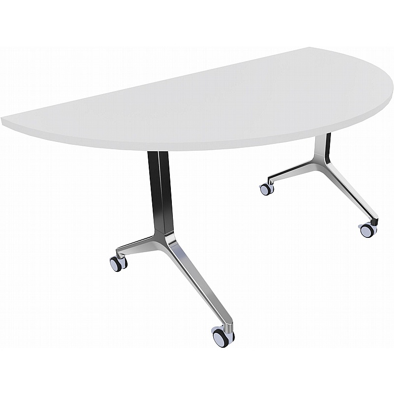 Boss Design Deploy Semi-Circular Meeting and Breakout Flip Top Tables - Meeting Room