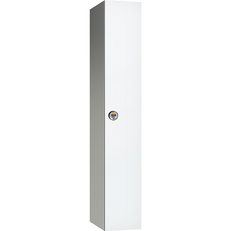 Pure Leisure Wet Area SGL Laminate Door Aluminium Lockers with Manual Combination Lock - Office Storage