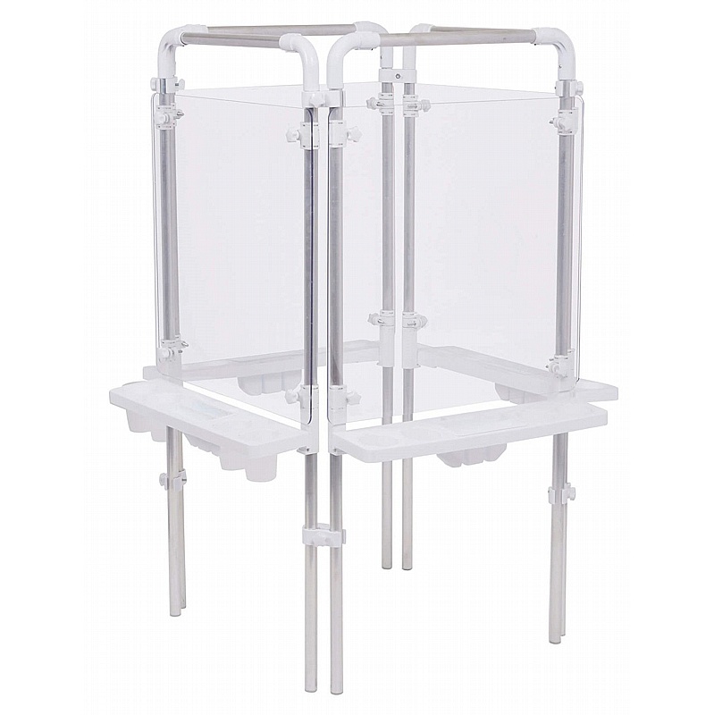 Eazy Outdoor Clear Acrylic 4 Sided Easels - School Furniture