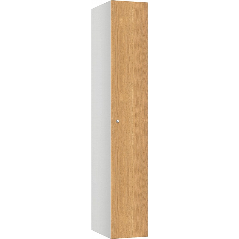 Pure Shield Antibacterial SGL Wood Effect Door Lockers with Cam Lock - Office Storage
