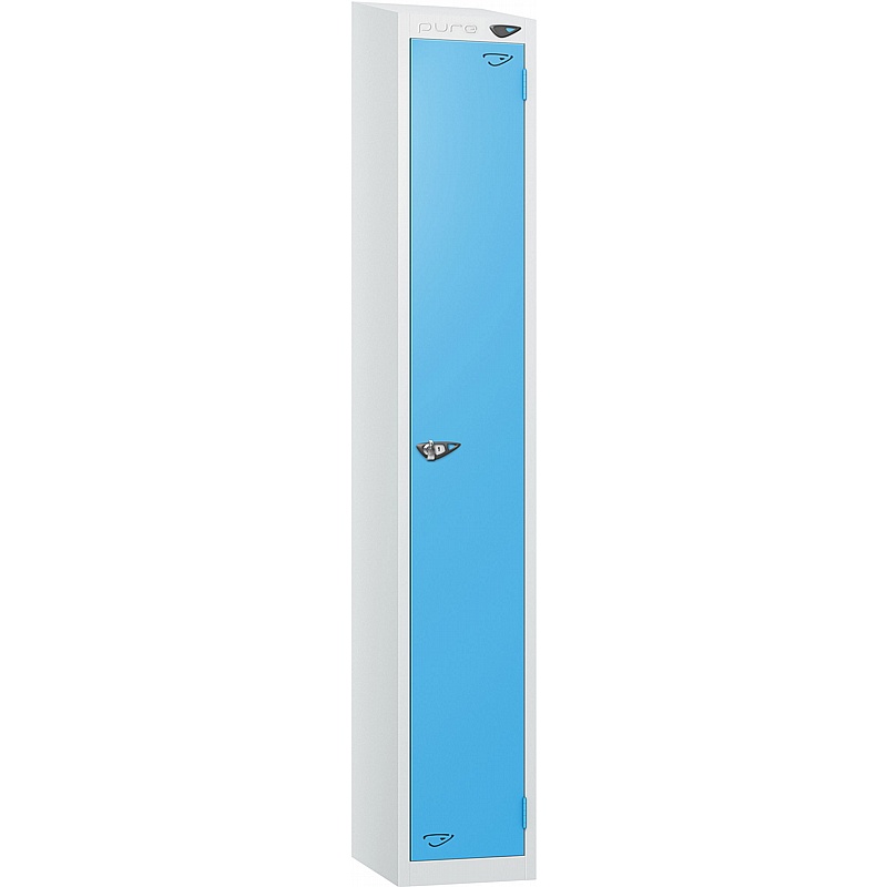 Pure Antibacterial Sloping Top Lockers with Hasp and Staple - Office Storage