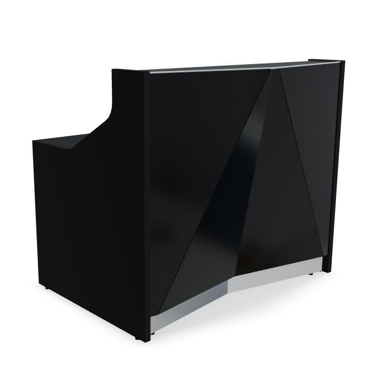 Alpa Rectangular Glass Reception Desks - Reception Area