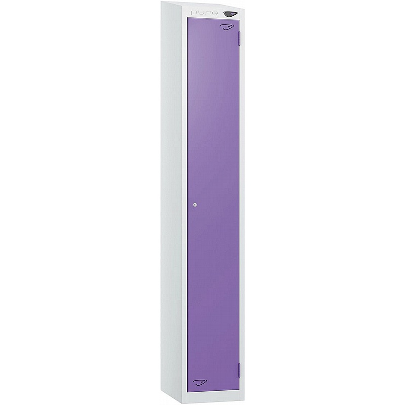 Pure Antibacterial Sloping Top Lockers with Coin Return Lock - Office Storage