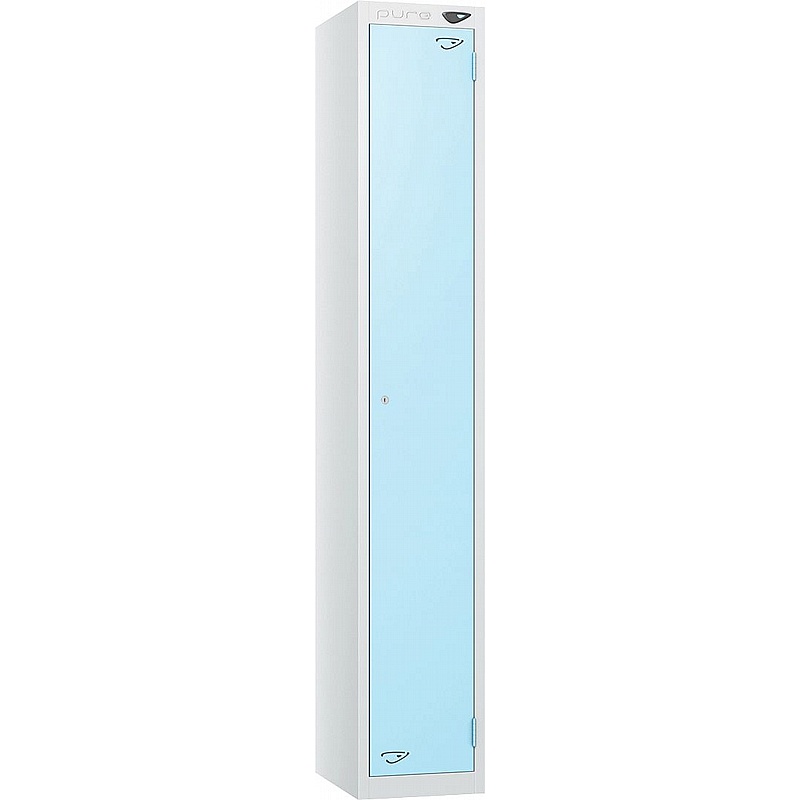 Pure Antibacterial Sloping Top Lockers with Coin Retain Lock - Office Storage