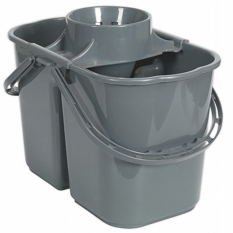 Dual Compartment 15L Mop Bucket - Office Accessories