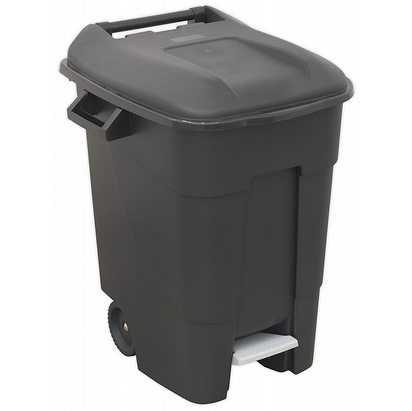 100L Refuse Wheelie Bins with Foot Pedal - Office Accessories