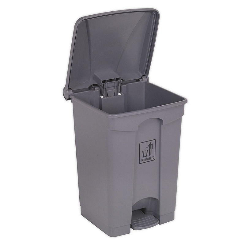 45L Heavy Duty Refuse Waste Bin with Foot Pedal - Office Accessories