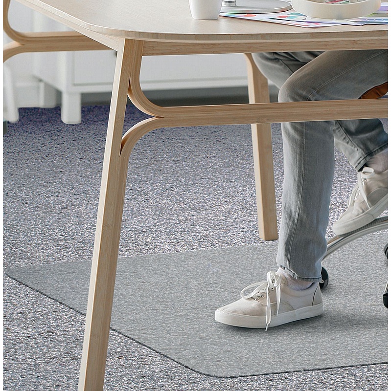 EcoTex Marvec Bio Carbon Neutral Rectangular Polycarbonate Chair Mat for Carpets - Office Accessories