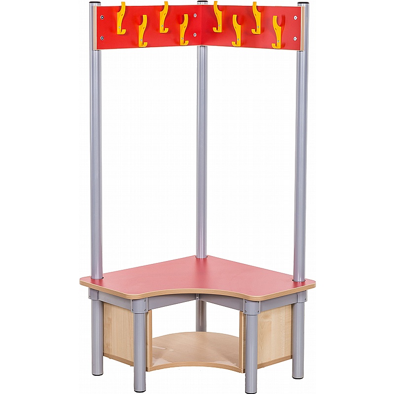 KubbyClass Corner Cloakroom Benches - School Furniture