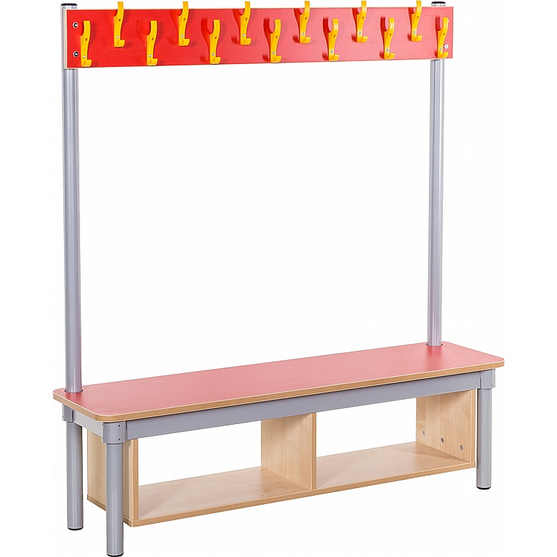 KubbyClass Single Sided Cloakroom Benches - School Furniture