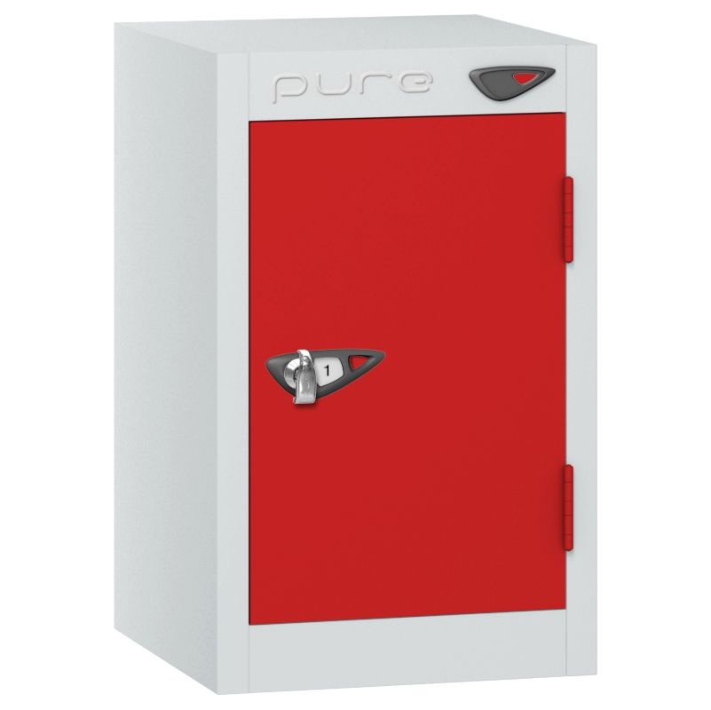Pure Antibacterial Quarto Lockers with Hasp and Staple Lock - Office Storage