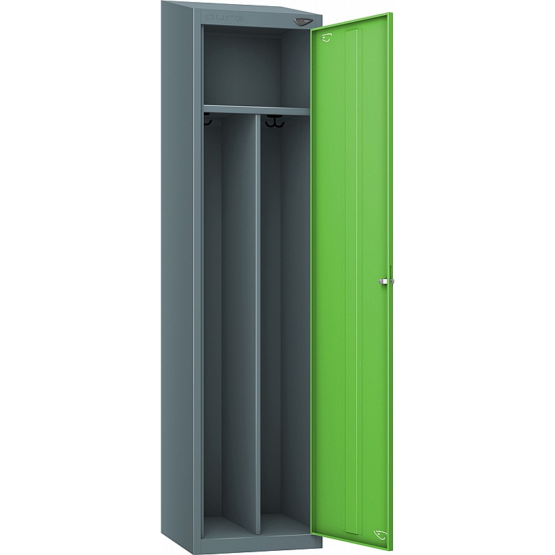 Pure Antibacterial Sloping Top Clean & Dirty Lockers with Manual Combination Lock - Office Storage