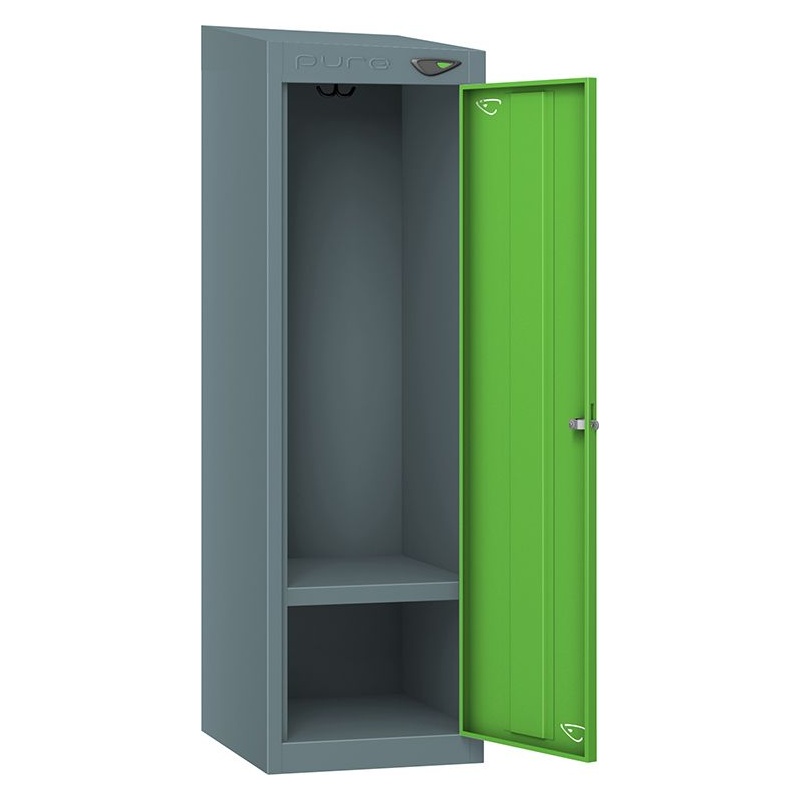 Pure Antibacterial Sloping Top Wheelchair Accessible Lockers with Digital Combination Lock - Office Storage