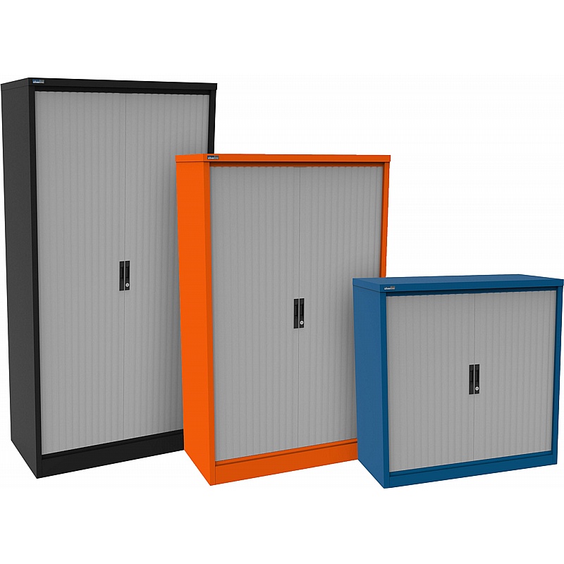 Silverline Kontrax Side Tambour Cupboards - Office Storage