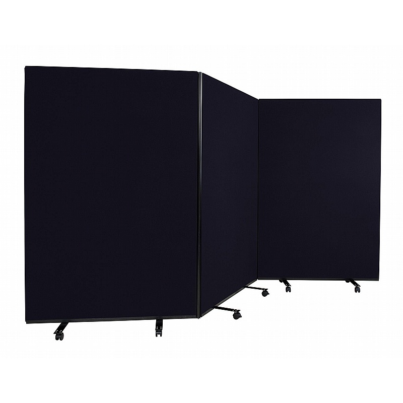Division Nyloop Triple Mobile Partition Screens - Display Equipment