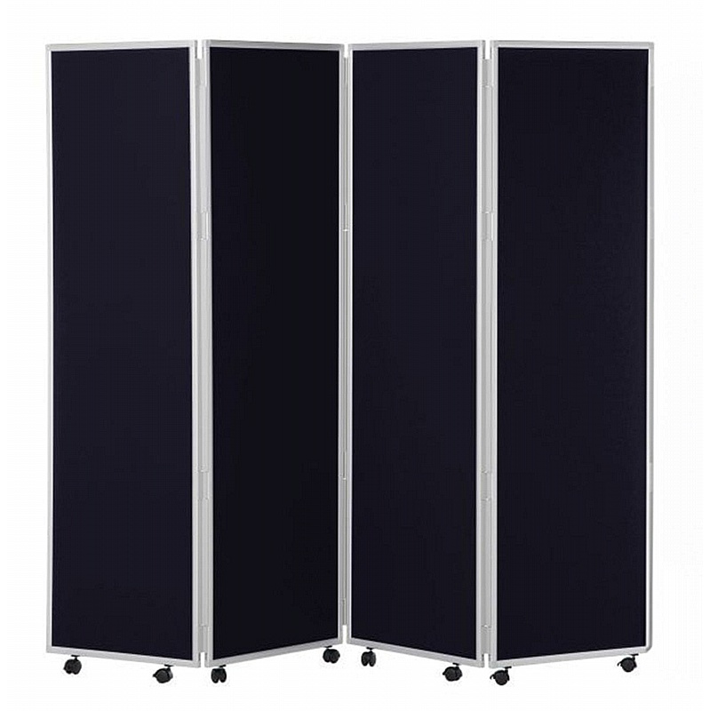 Division Plus Woolmix Mobile Folding Concertina Room Dividers - Office Accessories