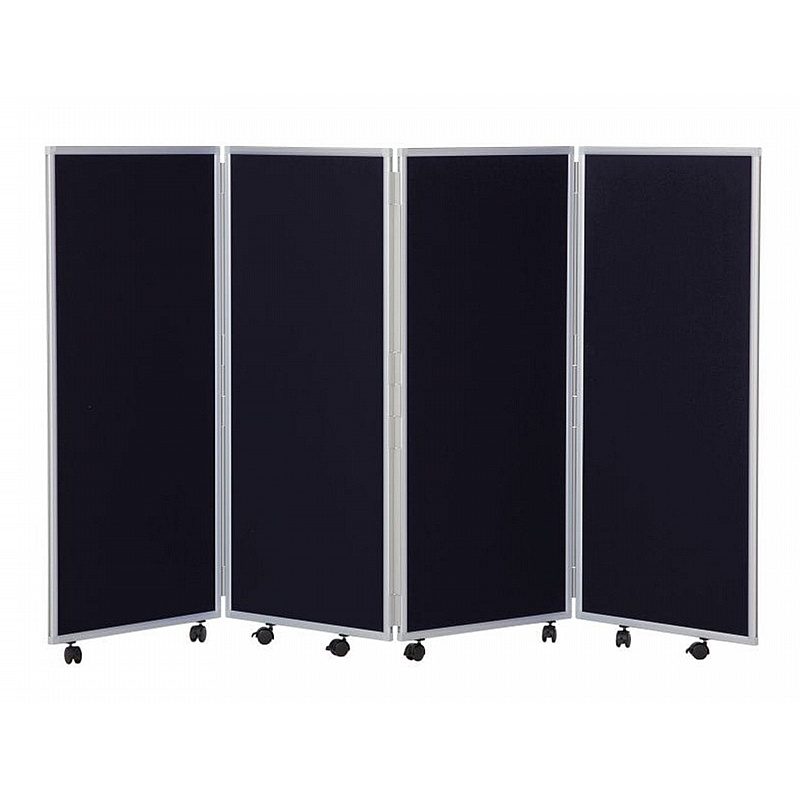Division Plus Nyloop Mobile Folding Concertina Room Dividers - Office Accessories