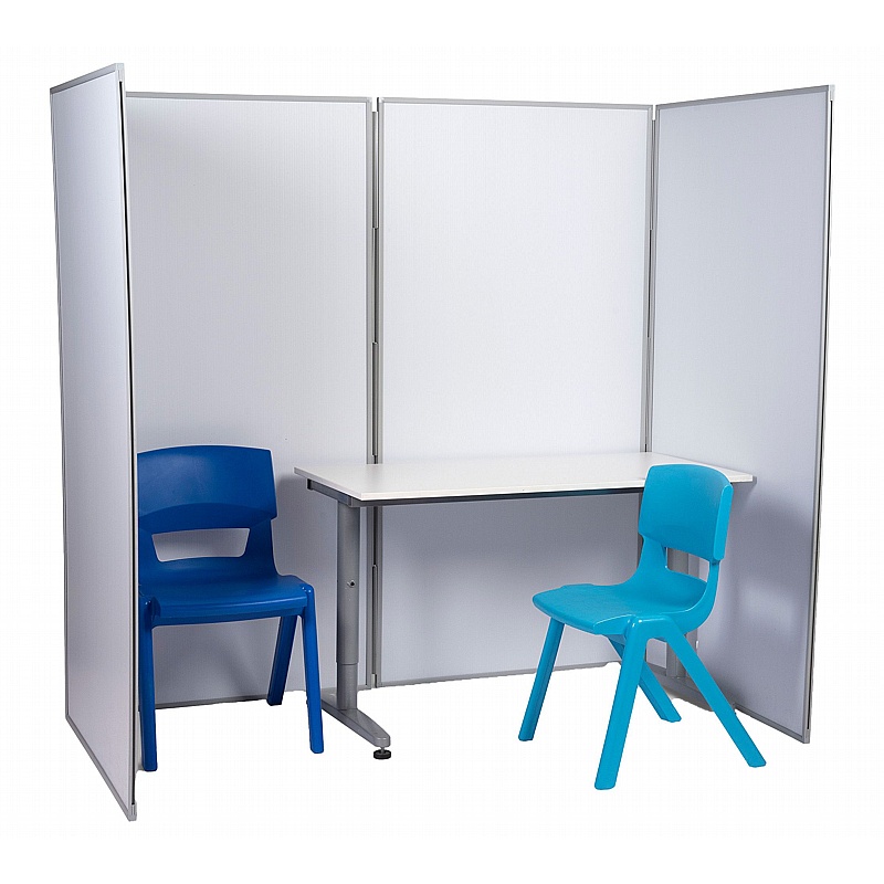 Division Wipeable Folding Privacy Booth - Office Accessories
