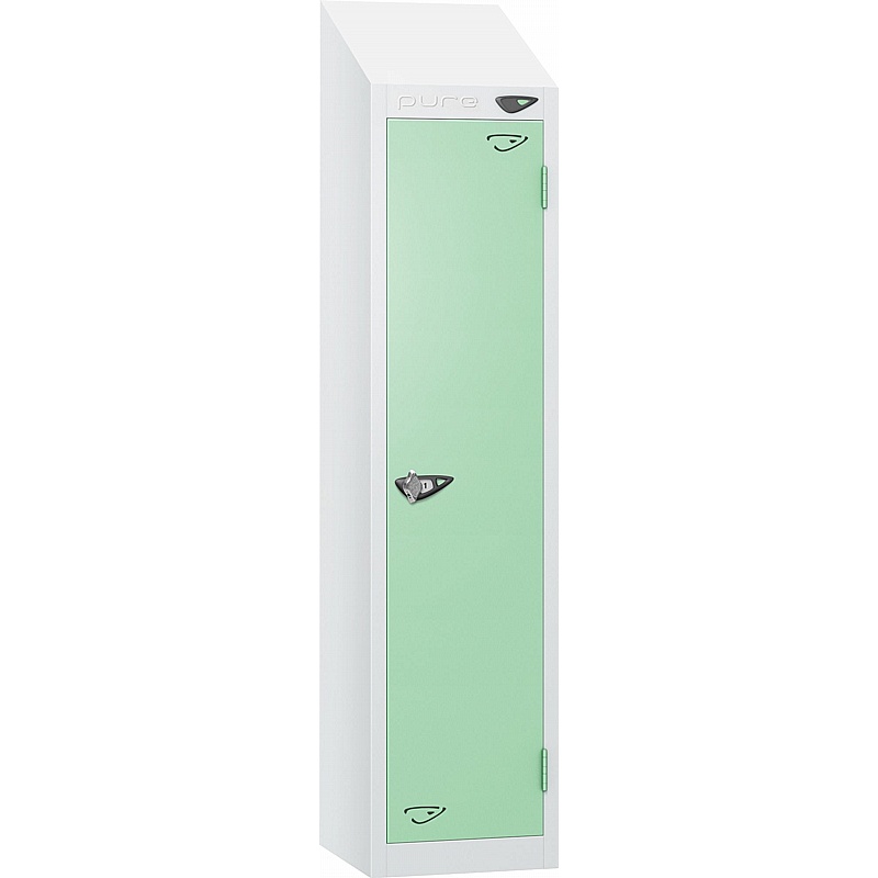 Pure Junior Sloping Top School Lockers with Hasp & Staple Lock - Office Storage