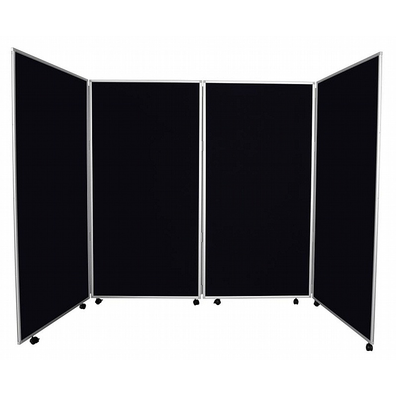 Jumbo 4 Panel Freestanding Mobile Folding Display Boards - Display Equipment