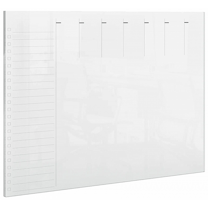 Nobo Transparent Acrylic Mini Whiteboard Weekly Planner - Display Equipment