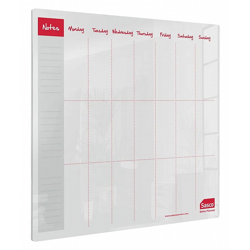 Sasco Semi Opague Acrylic Desktop Weekly Planners - Display Equipment